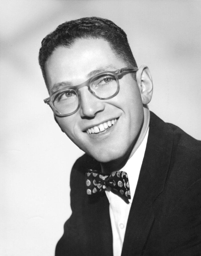 portrait of tom lehrer in c. 1957